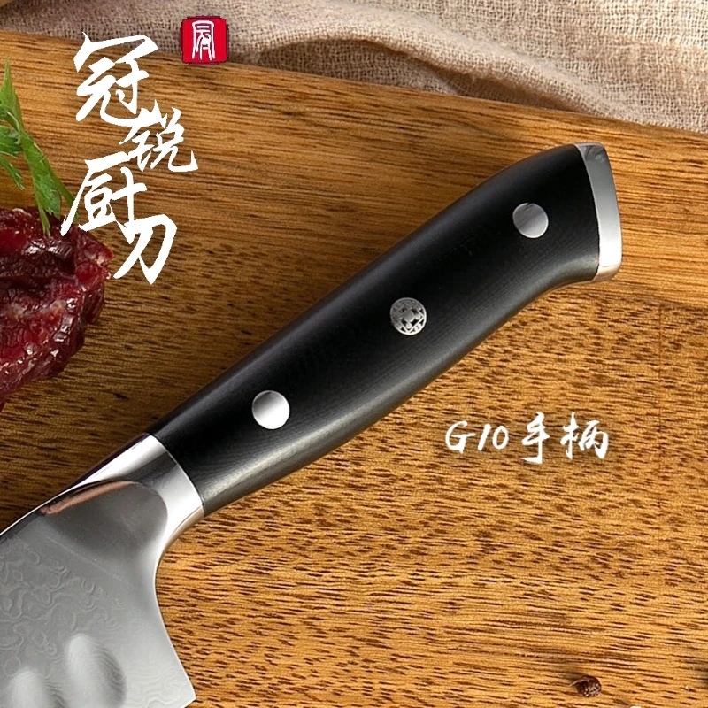 5 дюймов нож Santoku VG10 японский дамасский из нержавеющей стали 67 слоев японские Дамасские кухонные ножи профессиональные поварские инструменты