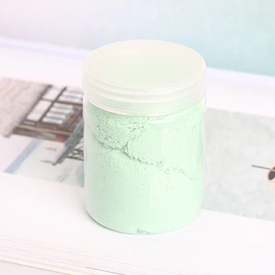 Green 160g Счастливая обезьяна 100 г/160 г/320 г Пластилин пушистый слизи DIY игрушка мягкий антипригарный динамический песок хлопок грязь подарок игрушка для детей - Цвет: Green 160g