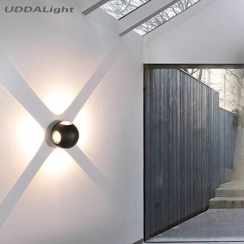 LED Aluminum Wall Lamp modern up and down Garden Wall lights Outdoor Lighting Balcony Hallway garden decoration outdoor Ip65 european wall lamp led outdoor wall sconce lighting waterproof garden wall lights fixtures aluminum glass vintage porchlights