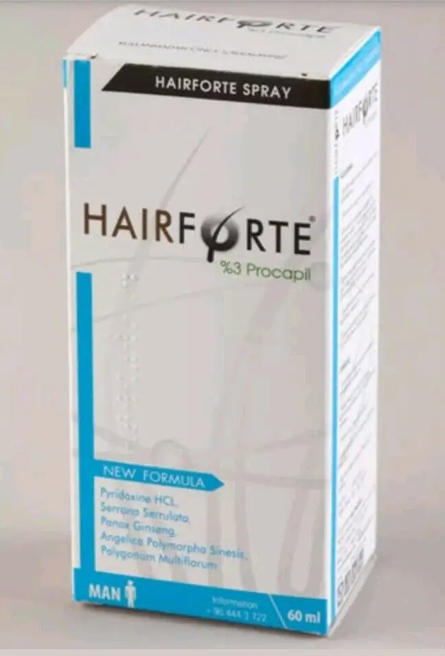 HAIRFORTE MEN % 3 PROCAPIL лучшие выпадения волос & DHT BLOCKER спрей 60 мл. E.D. 2021|Средства от волос| |