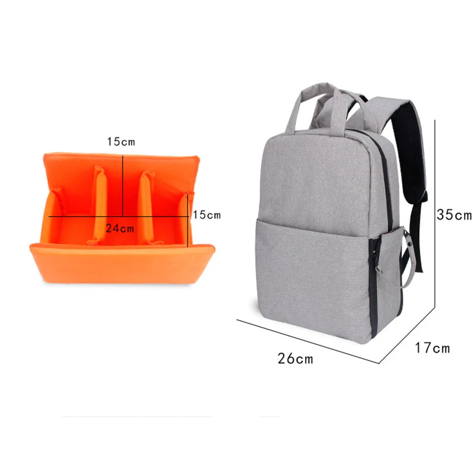 Digital DSLR Backpack Camera Bag Travel Waterproof Photo Case For Canon 6D Nikon Sony Soft Video Laptop | Электроника