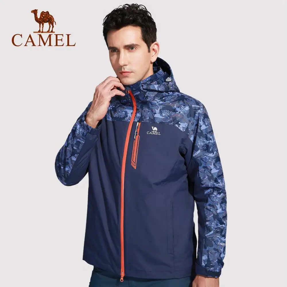 CAMEL, мужская куртка 3 в 1, водонепроницаемая, дышащая, термальная, ветровка для кемпинга, туризма, катания на лыжах, сноуборде, куртка - Цвет: Blue