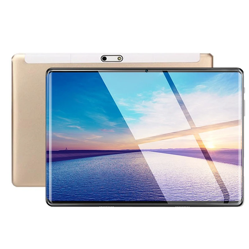 Золотой S119 2.5D IPS планшетный ПК 3G Android 9 0 Восьмиядерный Google Play планшеты 6 ГБ ОЗУ 64 Гб