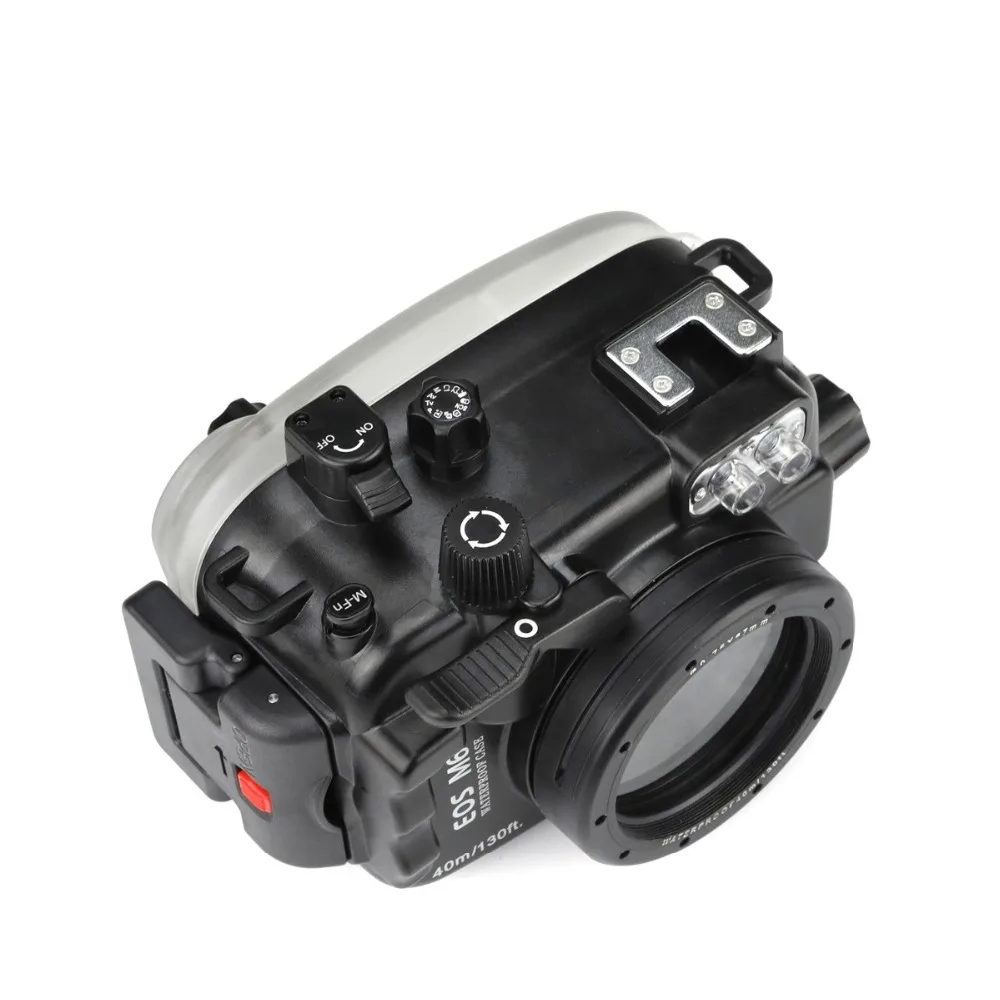 

SeaFrogs 40m/130ft Underwater Camera Housing For Canon EOS M6 22mm Lens