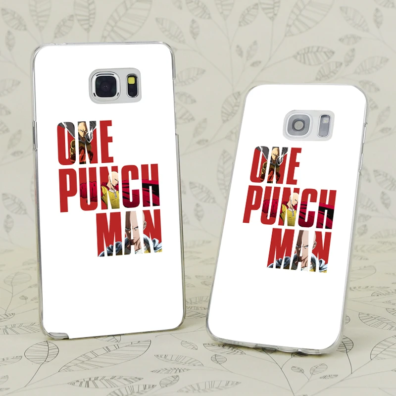 C0824 One Punch Man Typography Transparent Hard PC Case Cover For Samsung Galaxy S 3 4 5 6 7 Mini Edge Plus Note 9 |