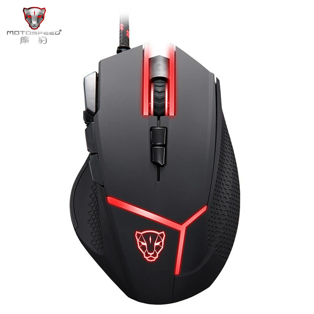Проводная игровая мышь Motospeed V18 с поддержкой 4000DPI 8 сортный DPI высокоточный