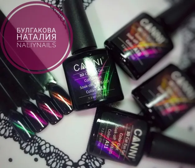 Набор для ногтей Магнитный звездное небо кошачий глаз УФ-Гель-лак CANNI Маникюр УФ и светодиодный замачиваемый 3D Гель-лак для ногтей с эффектом «кошачий глаз» лак 7,5 мл
