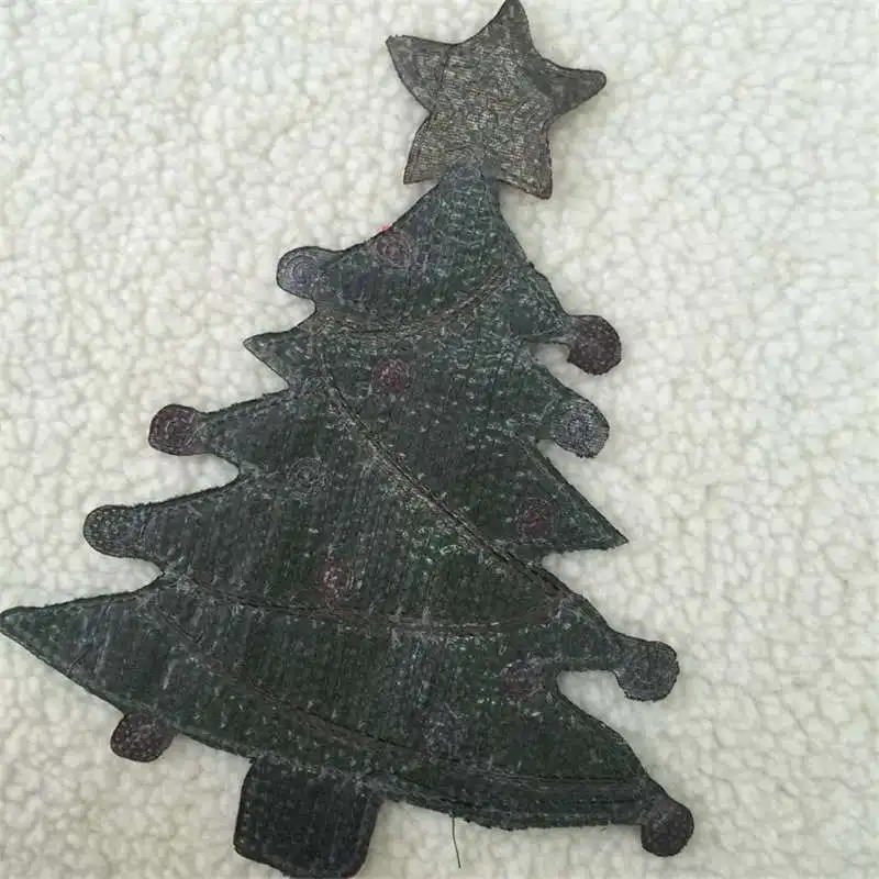 Рождественские елки патч с блестками и аппликацией пришить на шляпы одежда