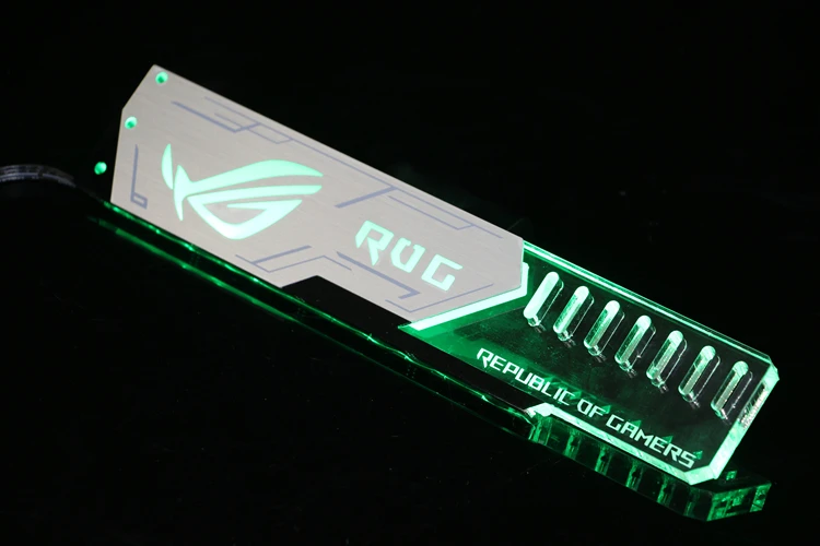 Держатель для видеокарт VGA, поддержка GPU, рамка RGB/Aurora, дистанционное управление, синхронизация света, поддержка ASUS AURA, алюминий+ акрил, Новое поступление