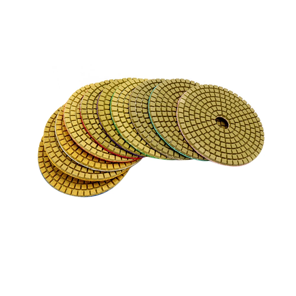 CNBTR 1PCS Diamond Wet Polishing Pads 3 inch for Granite Stone Concrete Marble Floor Grinder or Polisher 50#-3000# | Инструменты