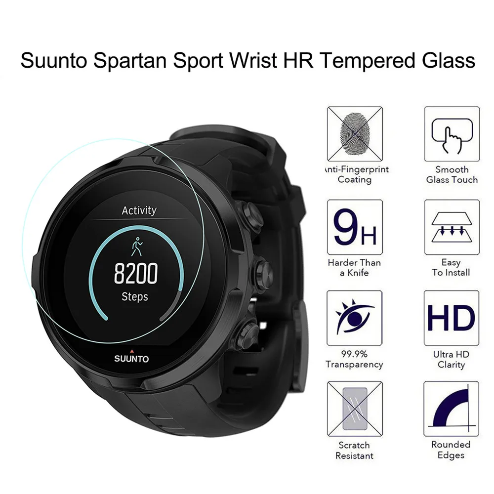 3 шт. для Suunto Spartan Sport krist HR Закаленное стекло протектор экрана 9 H 2.5D прозрачная