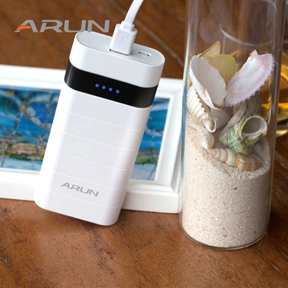 ARUN 10000 мАч Внешний аккумулятор PoverBank 2 USB power Bank портативное зарядное устройство