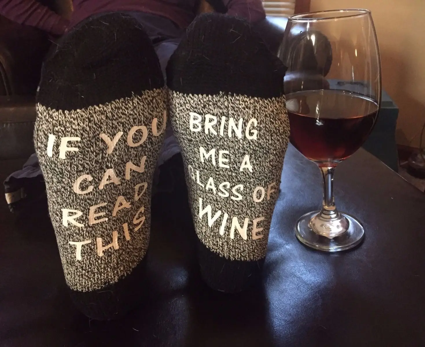 Хит 2019 модные носки унисекс с надписью If You Can Read This Bring Me Wine мужские и женские