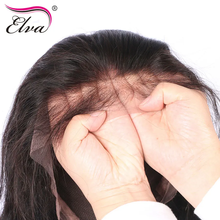 Волосы ELVA волна воды 360 синтетический фронтальный парик предварительно сорвал с