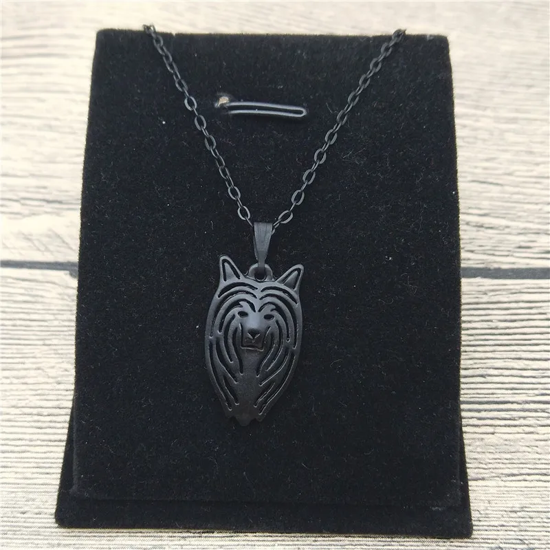 Ожерелье в китайском стиле с кулоном виде хохлатых собак | Украшения и аксессуары