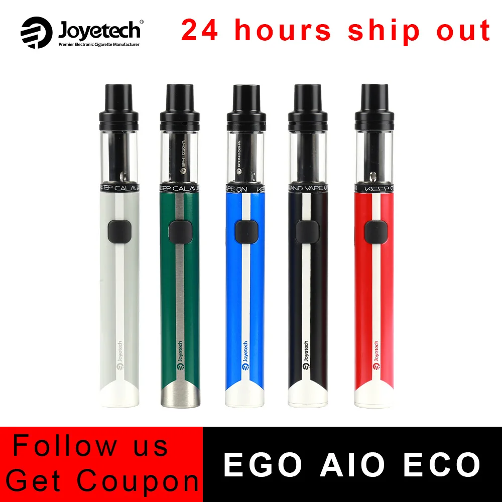 Оригинал Joyetech EGO AIO ECO Kit электронная сигарета 650 мАч Встроенная батарея VS Starter vape