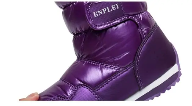 Children's snow boots autumn and winter waterproof non-slip children's boots thick flat boots warm Leisure children shoes mm187