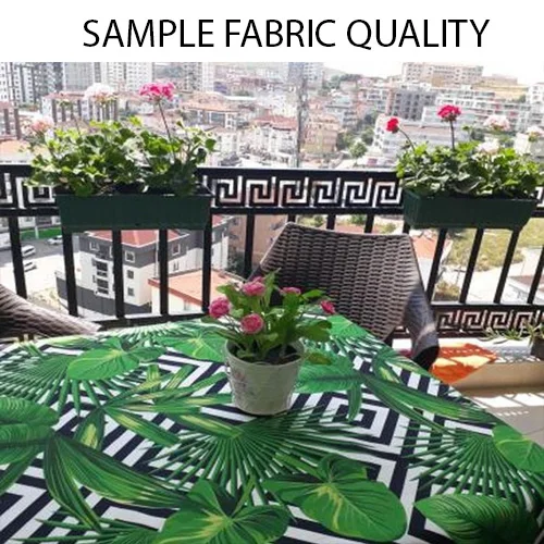 Моющаяся плотная хлопчатобумажная скатерть с 3D-принтом фруктов прямоугольная