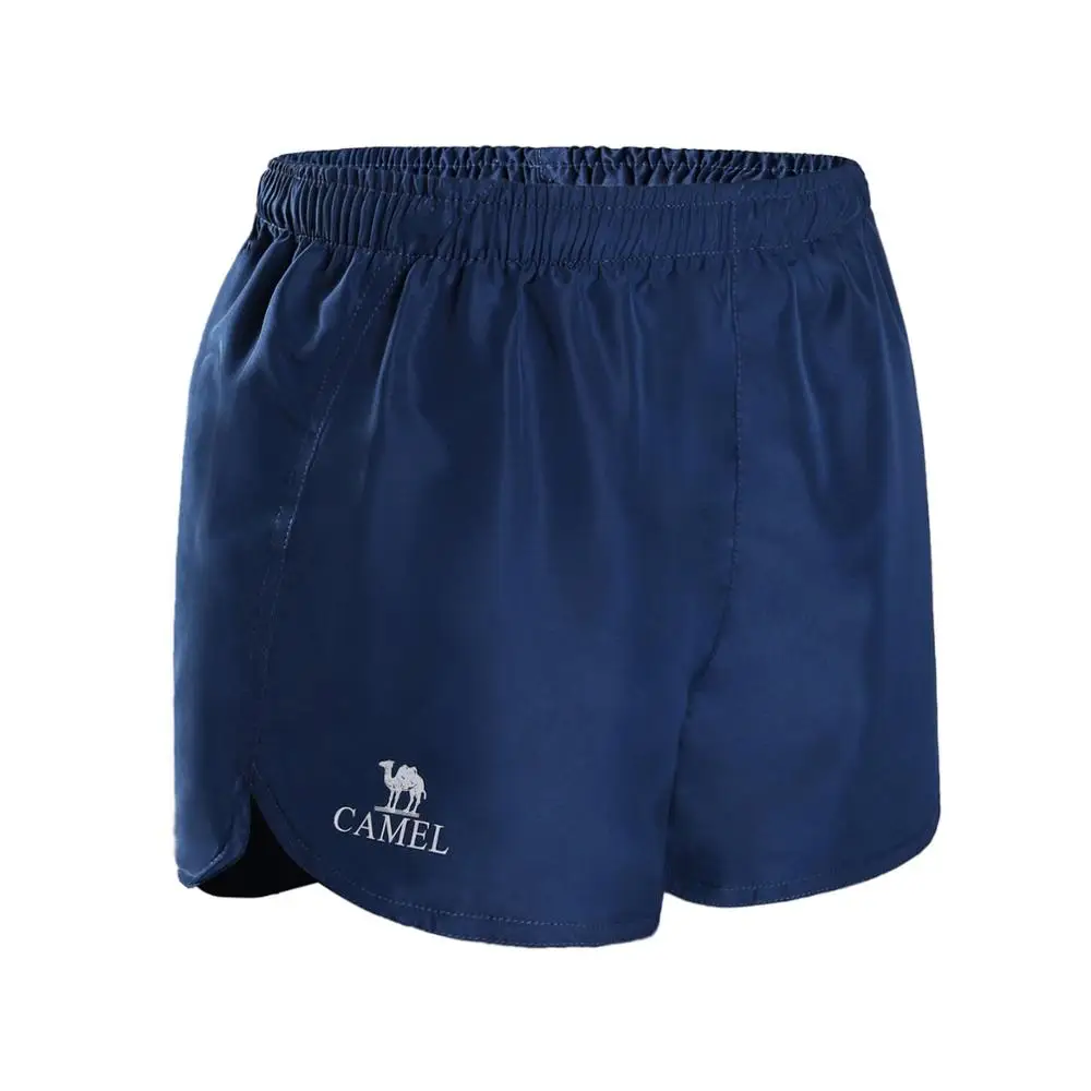 Female-Dark Blue CAMEL мужские и женские спортивные шорты для бега на открытом воздухе, для спортзала, для тренировок, шорты с эластичной резинкой на талии, светоотражающие шорты - Цвет: Female-Dark Blue