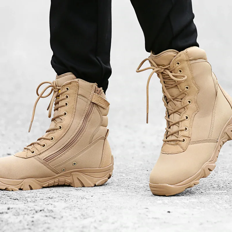Тактические военные ботинки для пустыни Мужские в стиле милитари сезон осень