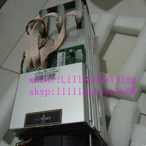 AntMiner S9i 13 5 T или S9 Sha256 Asic Майнер для биткойнов BTC BCH устройство майнинга bitmain S9k б/у |