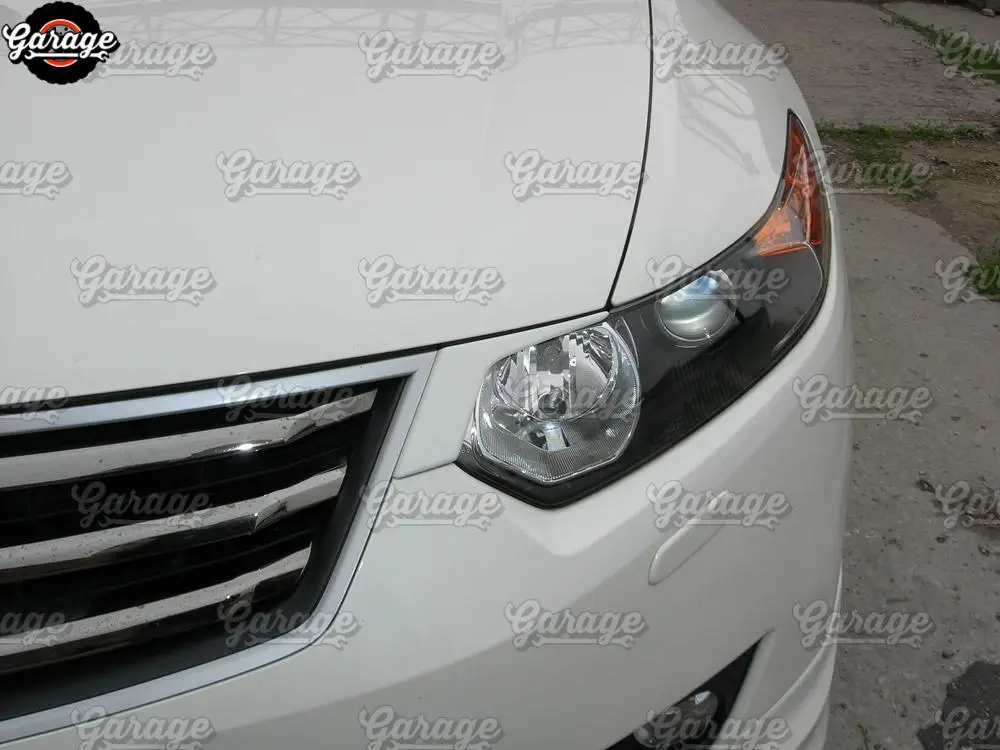 Веки для фар чехол для Honda Accord 8 2008-2011 ABS пластиковые подкладки реснички накладка «брови» Аксессуары Тюнинг Автомобиля