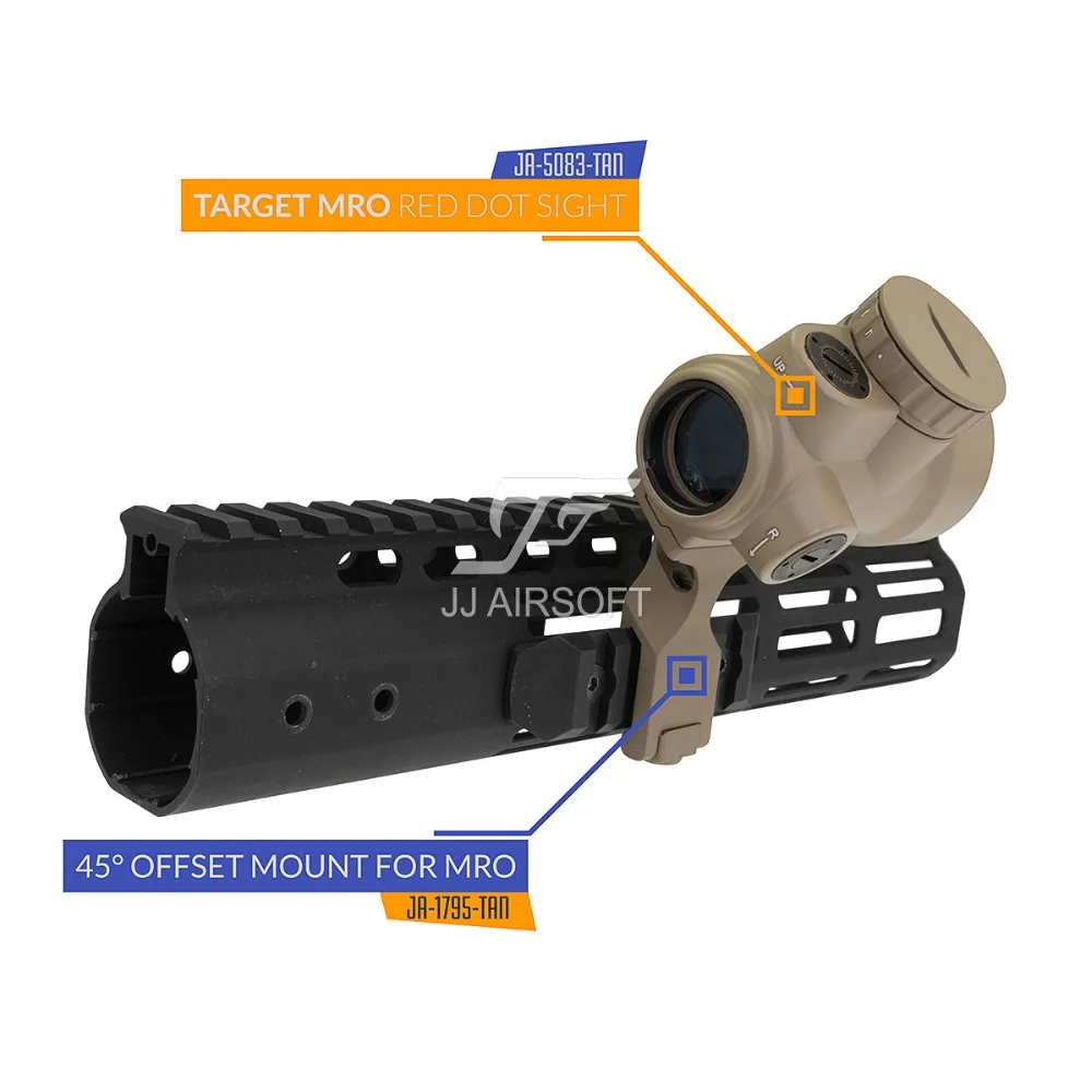 Предназначено для 45-градусной Φ MRO Red Dot (черный/коричневый) | Спорт и развлечения