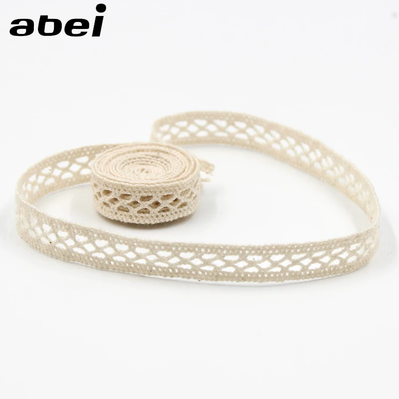 Кружевные планки из хлопка 10 ярдов 1 см|lace trim|beige lace trimcotton beige |