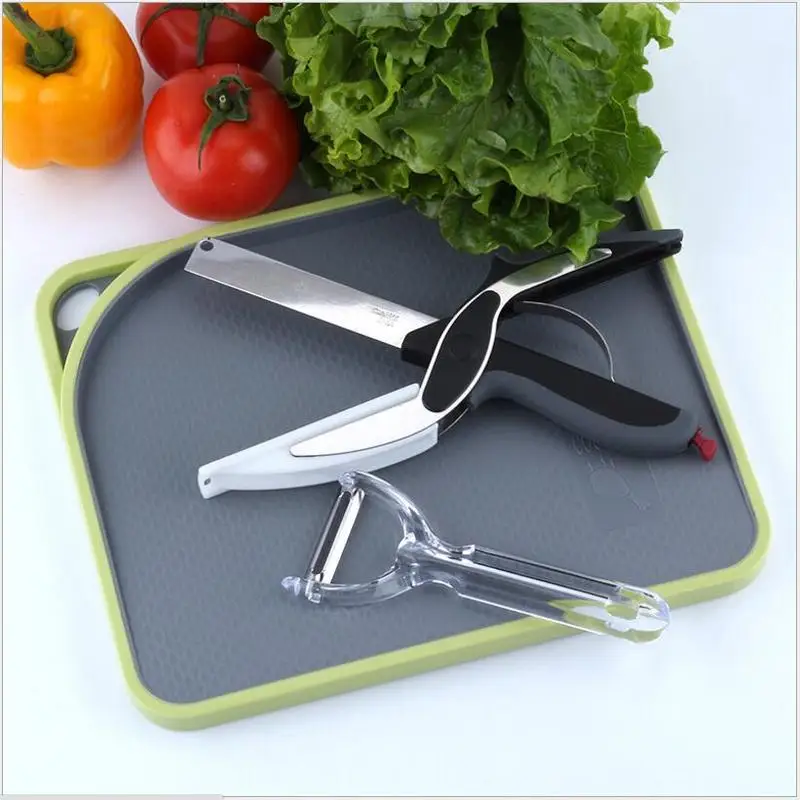 Умный резак 2 в 1 Универсальный нож Smart Chef из нержавеющей стали для мяса овощные