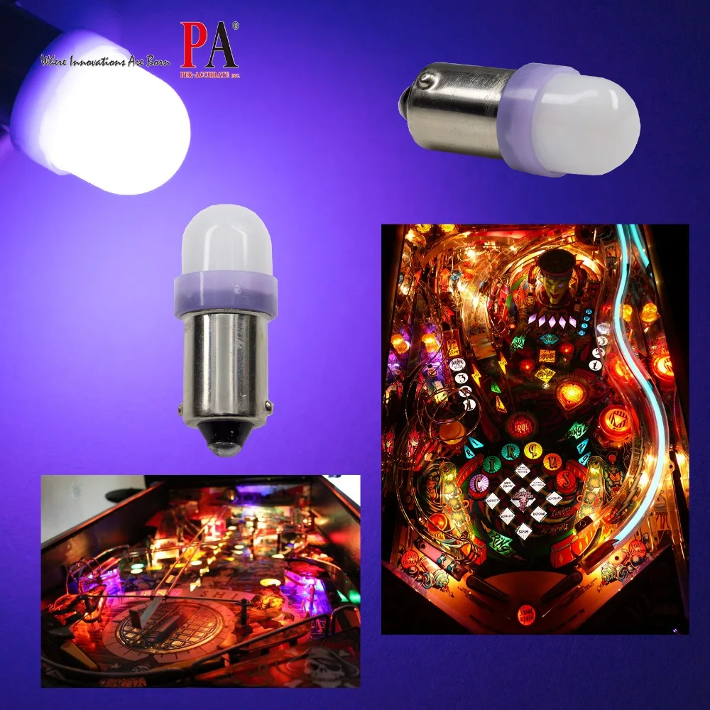 PA LED 20 шт. x #1893 #44 #47 #1847 BA9S 2SMD 2835 пинбол машина приборная панель лампа 6 3 в матовый 8