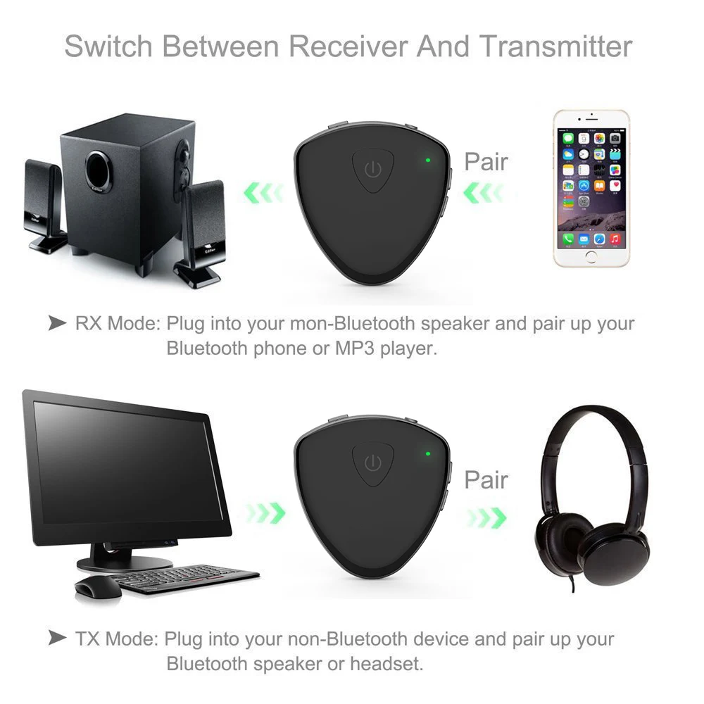 Портативный Bluetooth 5 0 Aptx аудио передатчик с низкой задержкой приемник Мини A2DP