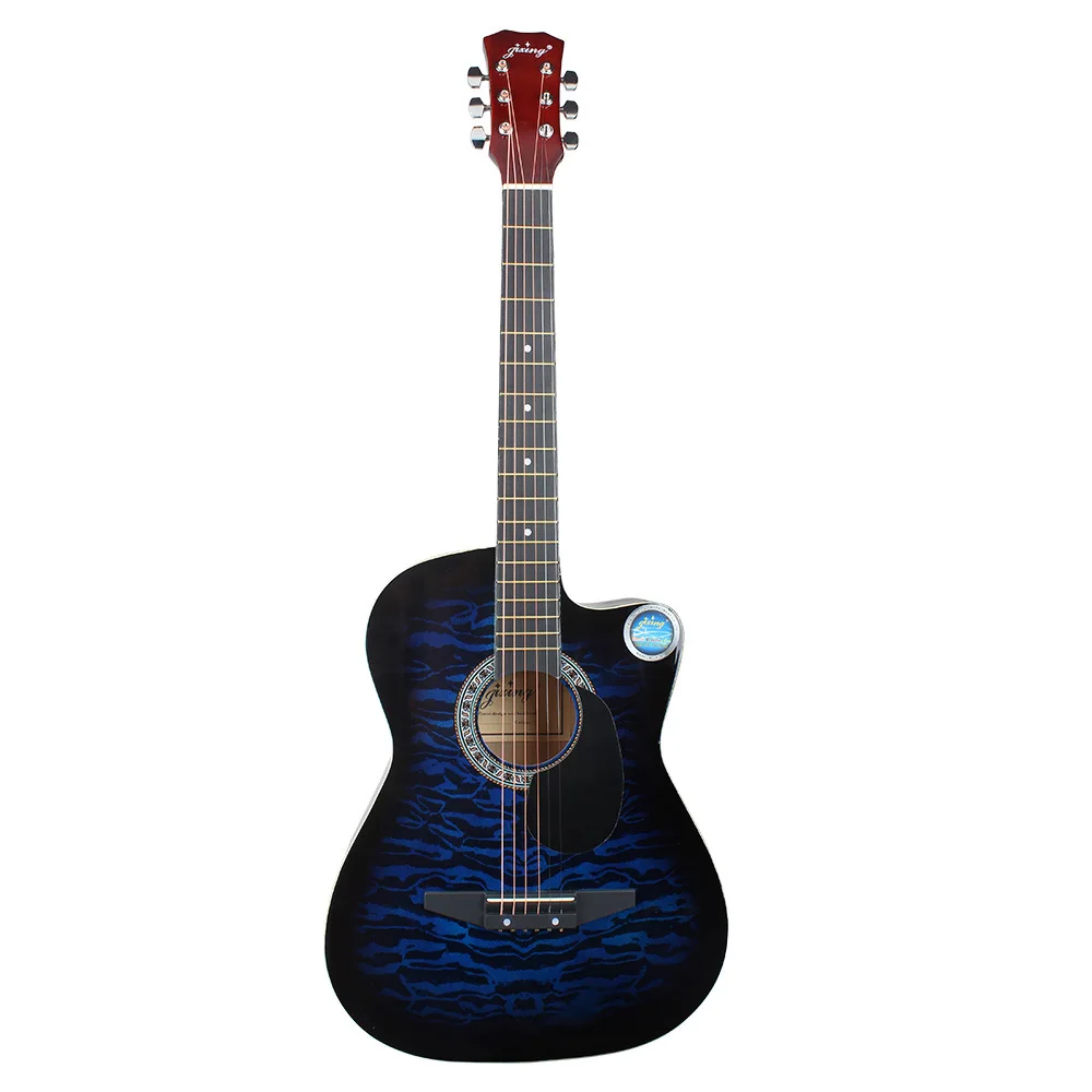 Jetion 38 inch Blue Tiger cutaway guitar ballad accessories wholesale one generation | Спорт и развлечения