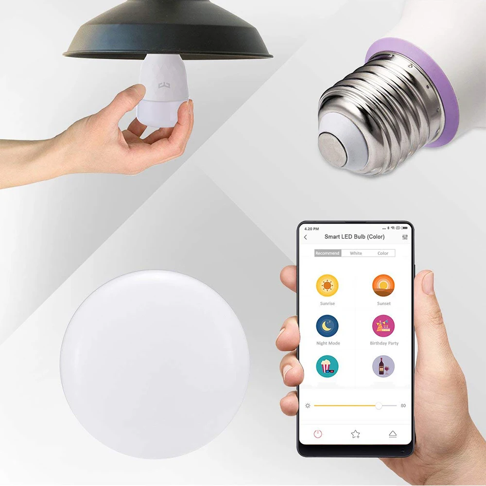 Yeelight светодиодный светильник умный дом автоматизация таймер с регулируемой