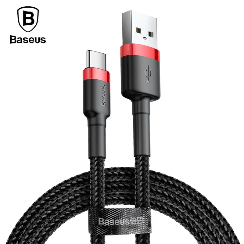 Baseus Тип usb C кабель для samsung Galaxy Note 9 S9 S8 плюс Quick Charge QC3.0 USB Быстрая зарядка зарядное