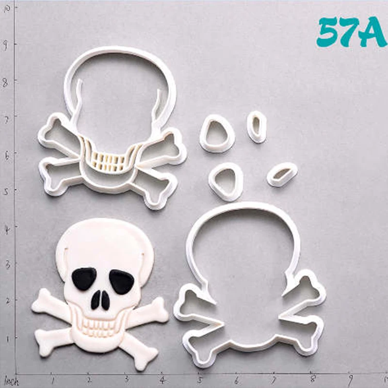 Сахарный Череп Дэдпул формочка для печенья набор на заказ 3D напечатанный