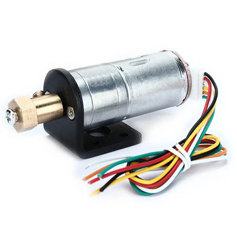 Высокое качество 6V 210RPM кодировщик Мотор DC мотор редуктор с монтажным кронштейном