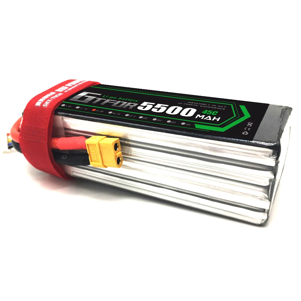 Аккумулятор GTFDR 14 8 в 5500 мА · ч 45C Max 90C Lipo 4S для радиоуправляемых грузовиков