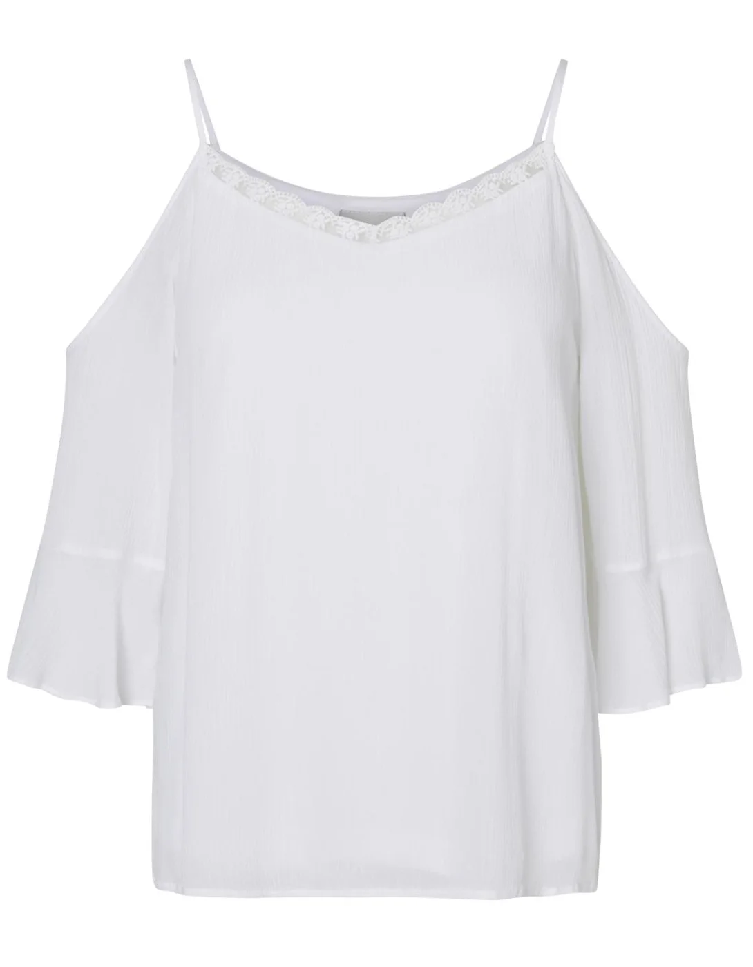 Белый с плечи блузка nmalberte от Noisy May|white blouse|blouse white |