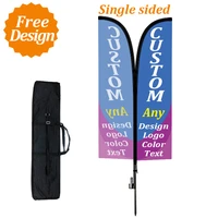 single sided feather flags for businesschristmascoffeehair salonbreakfastincludes pole kitinground spikecarrybag