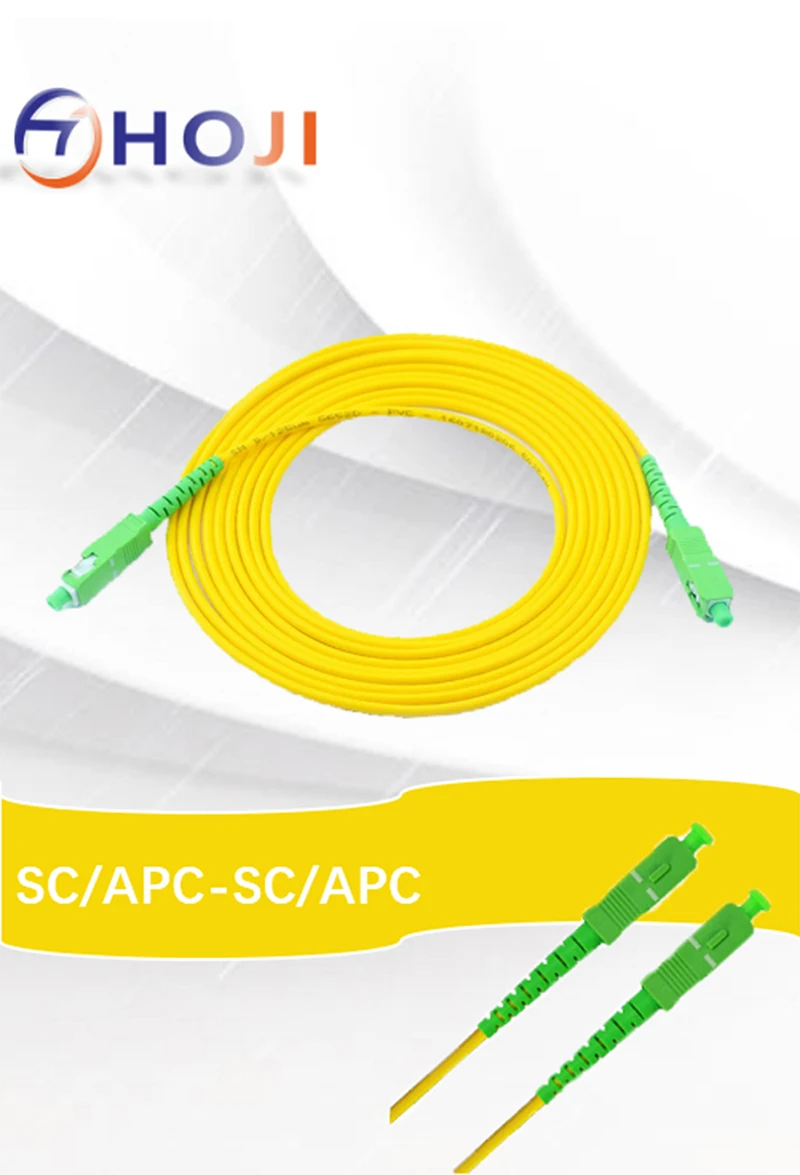 5 шт./лот 1 м SC/APC-SC/APC Simplex 9/125 один режим SM волоконно-оптический кабель
