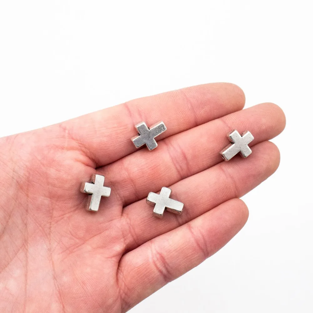 10 шт старинный серебряный крест в поисках ювелирных изделий поставок D 5 3