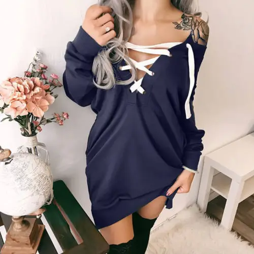 Модные женские туфли Повседневное повязки с длинным рукавом Толстовка капюшоном