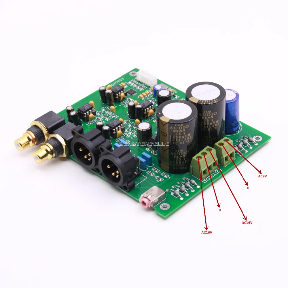 ES9028Q2M IGS входные декодеры ES9028Q2M DAC баланс XLR выход готовой платы