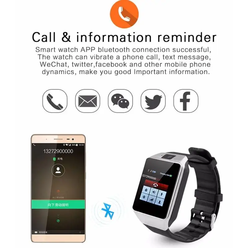 Outmix Multi-languauge Android часы водонепроницаемая фотокамера с Bluetooth Поддержка SIM карты умные часы кровяное Давление Cicret