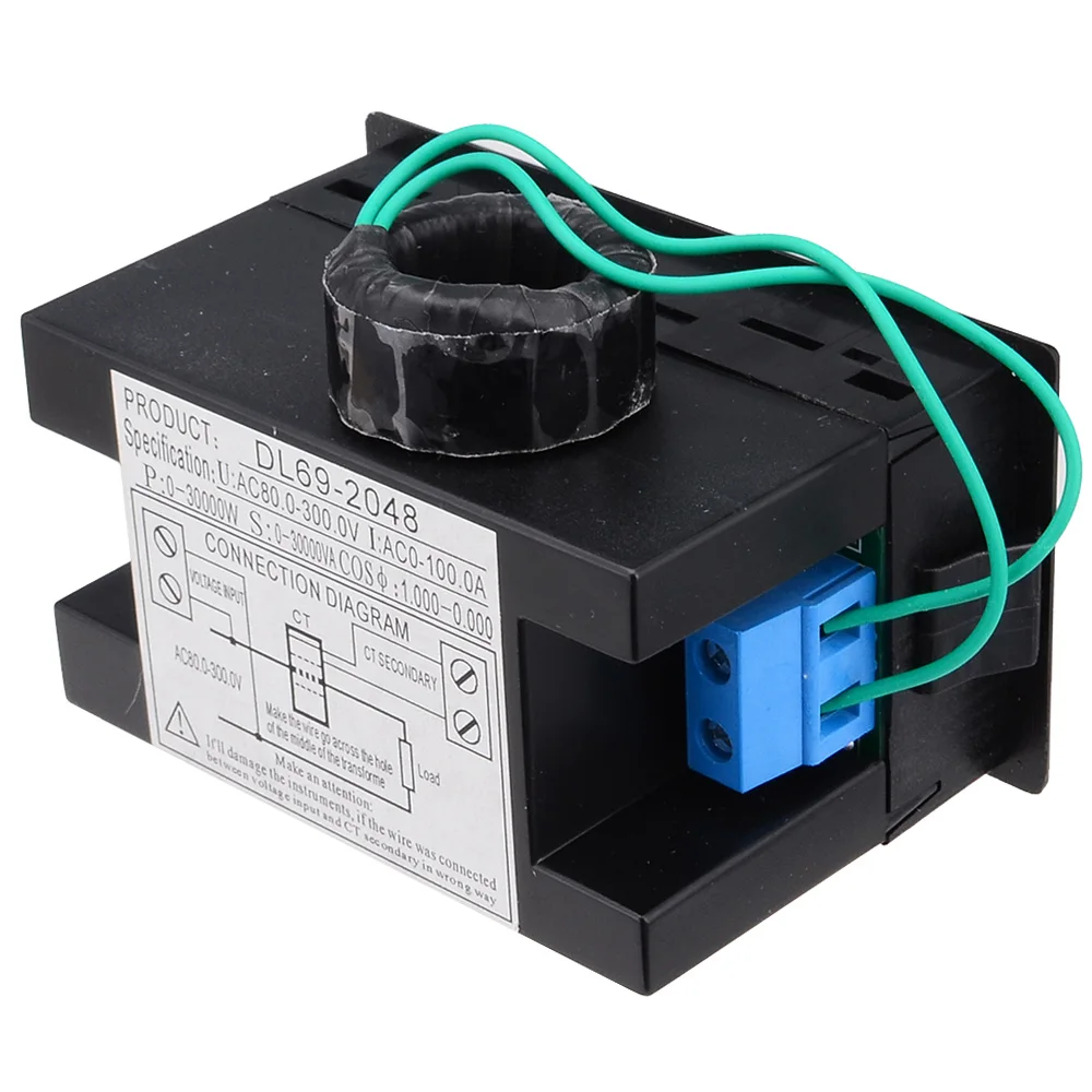 Высокое качество мульти Функция AC80 300V 100A Мощность метр DL69 2048 цифровой Дисплей