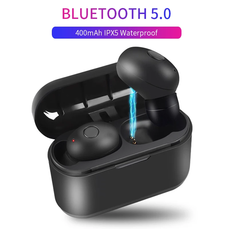 Мини T1 СПЦ V5.0 Bluetooth наушники 3D True Беспроводной стерео с микрофоном Портативные Hi Fi