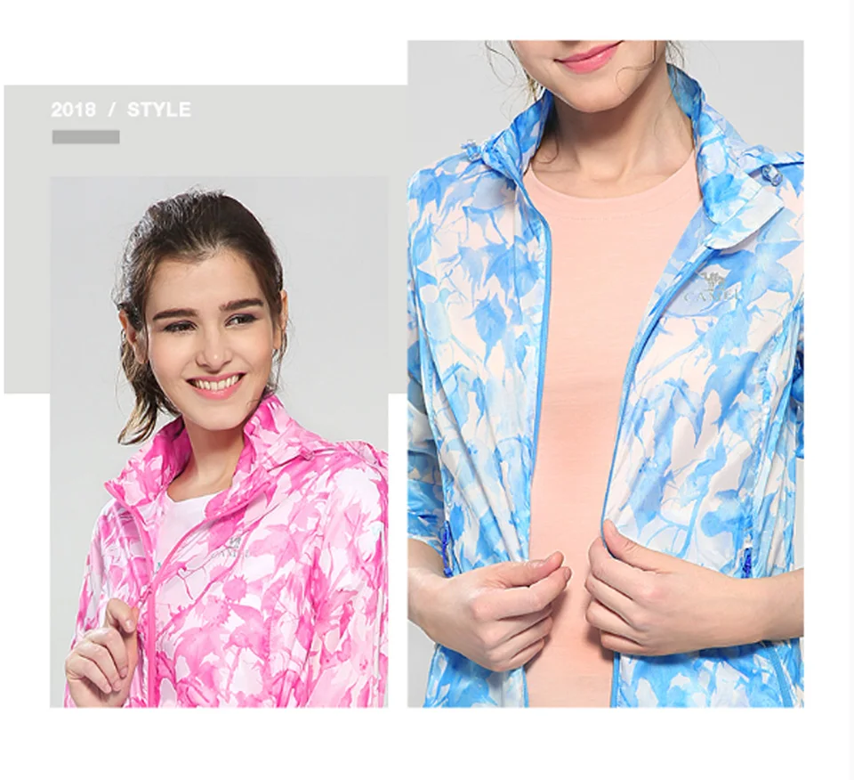 CAMEL Женское пальто для улицы, быстросохнущее, дышащее, УФ-защита, одежда для кожи, Спортивная, Пляжная, повседневная, с принтом, походная куртка