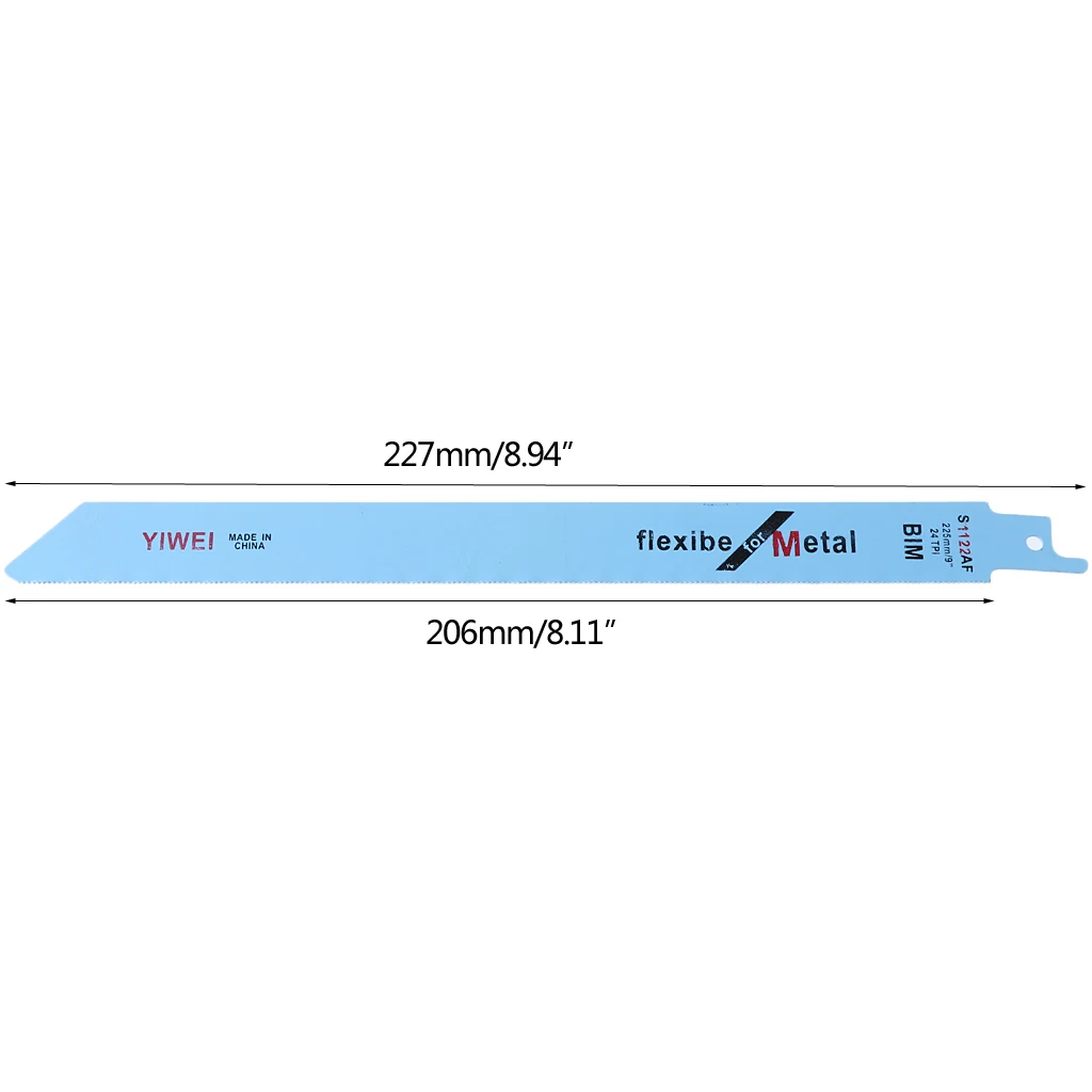 

2021 New Arrival 5Pcs/set 227mm 9" BIM S1122AF Reciprocating Saw Blade For Cutting Wood And Metal