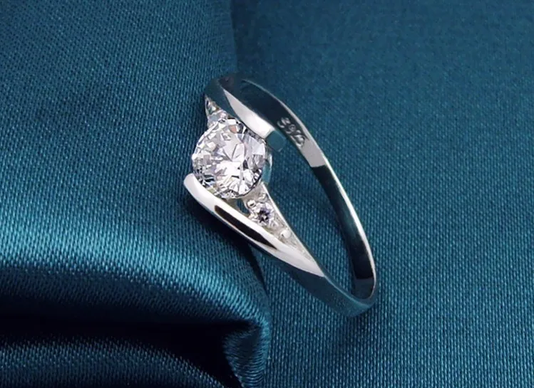Uloveido винтажные Свадебные Кольца для женщин серебро розовое золото кубического