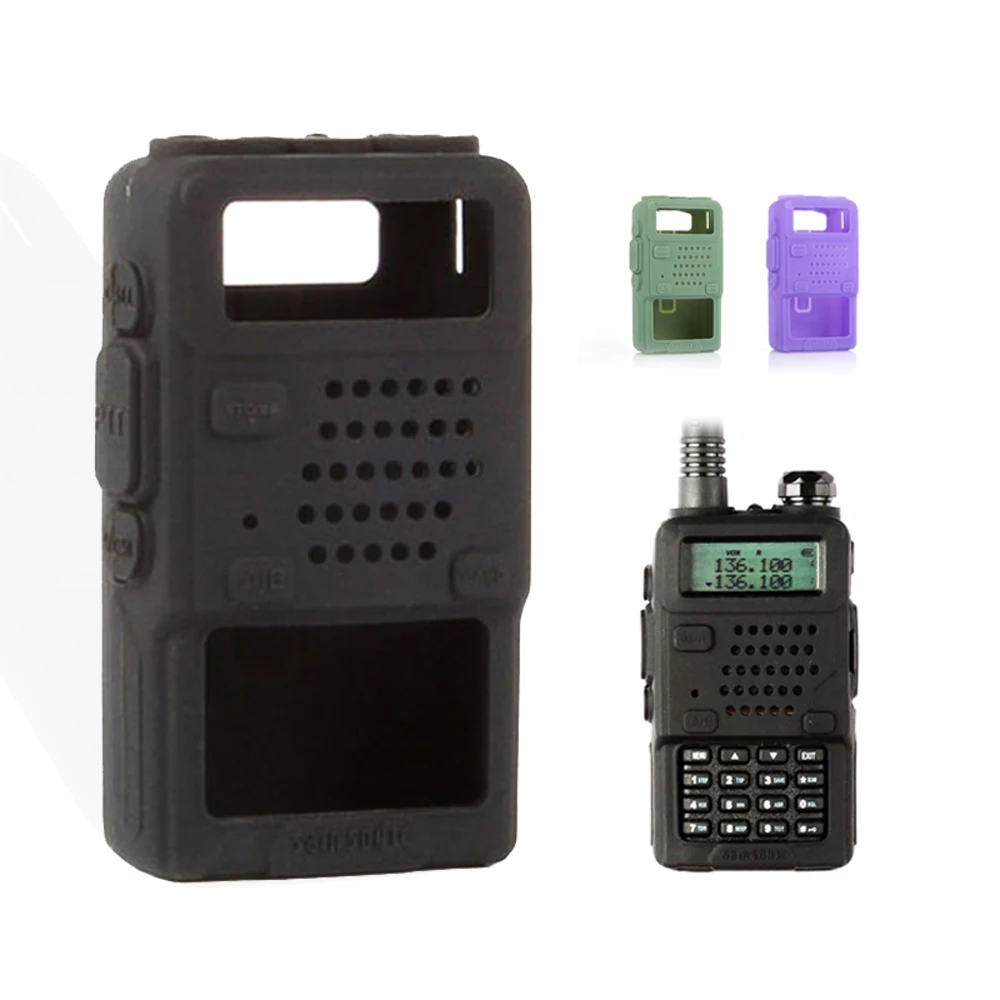 Силиконового герметика мягкий чехол для Baofeng UV 5R/UV 5RA/UV 5R Плюс/UV 5RE/UV 5RC/F8 + F8HP GT 3TP|case
